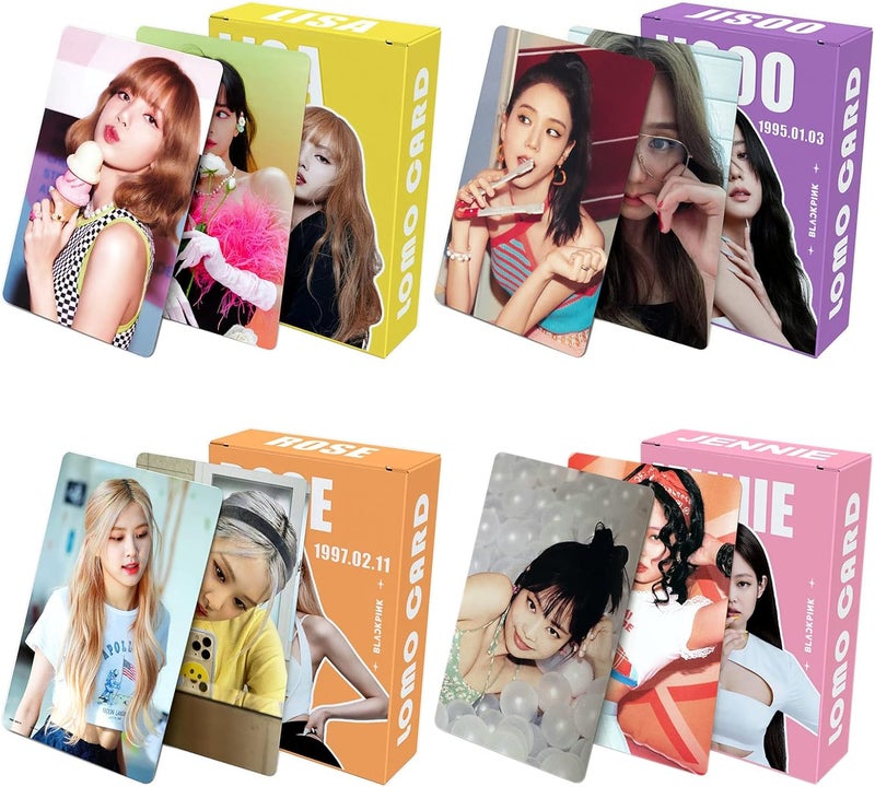KPOPBP Lomo Card 2022 Season's Greetings Photocard Personal Pictures 4 Boxes / 220 PCS Set Lomo Card Gift for Blink Girls and Boys - Image 1